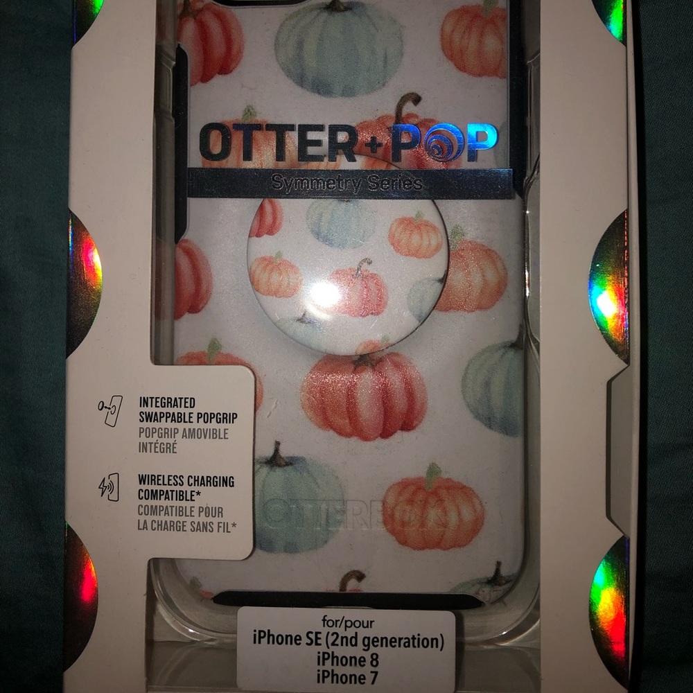 Iphone 8 Otter Box/Popsocket Combo - image 1